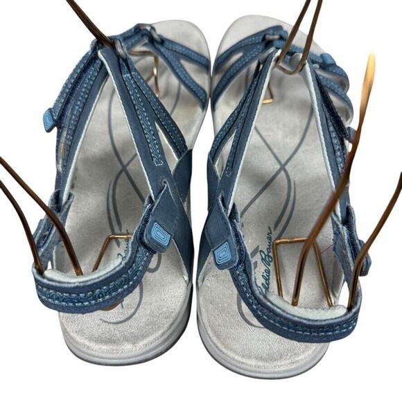 Eddie Bauer Womens Blue Hiking Sporty Summer Sandals Ankle Strap Shoes sz 11 - Picture 10 of 16